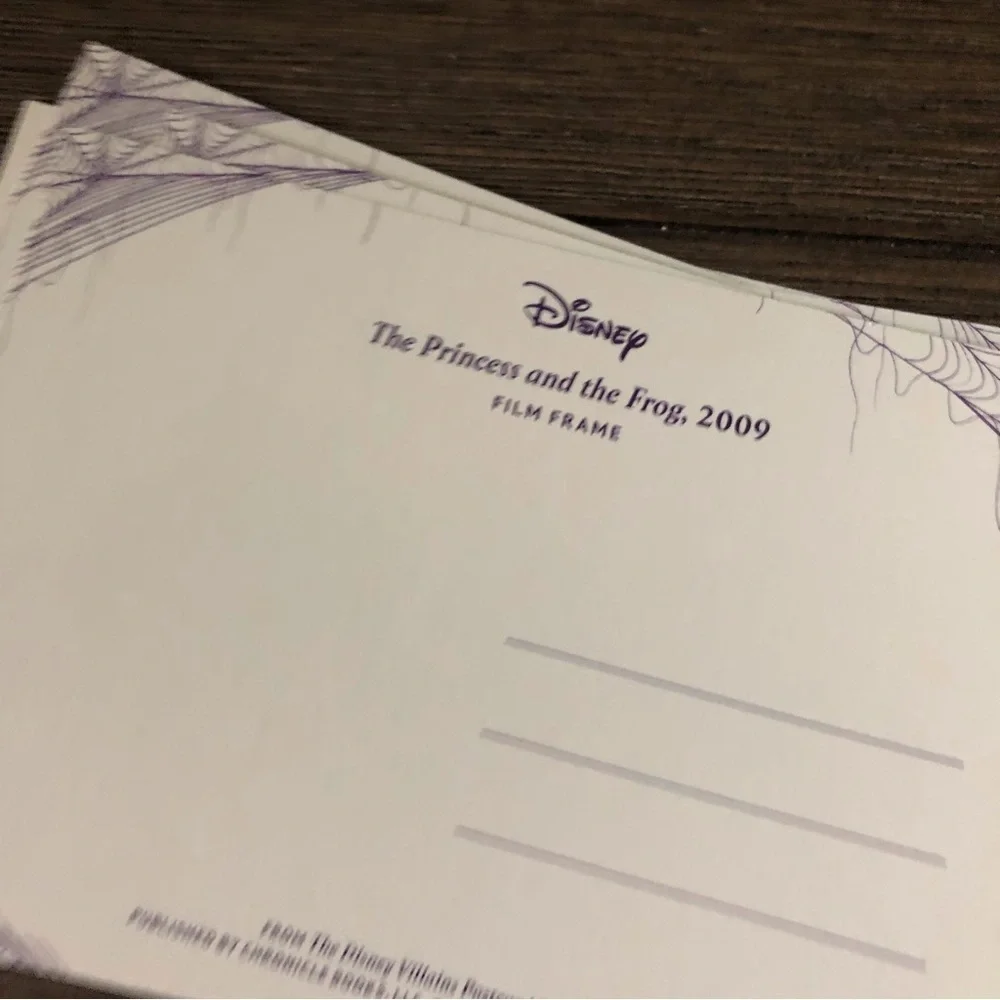 Disney Villains Postcards: The Princess and the Frog: Dr. Facailier 5 pa…